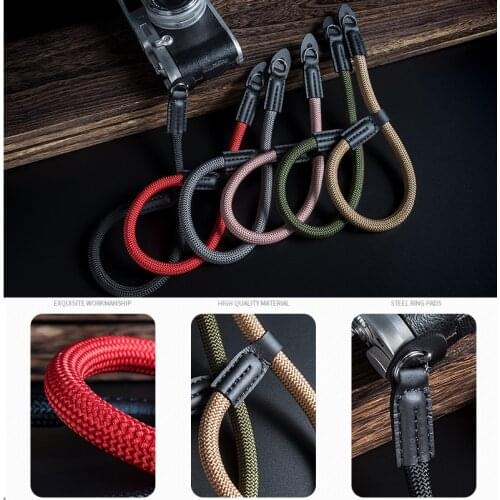 Handmade nylon Digital Camera Wrist Hand Strap Grip Paracord Braided Wristband for Sony A7 A6500 A6300 A7 II A7III A6000 A5100