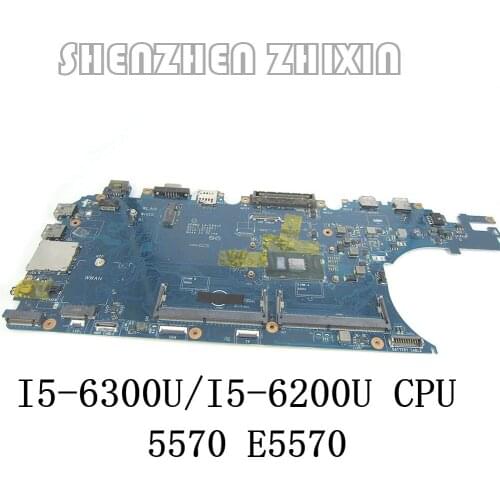 LA-C641P For DELL Latitude 5570 E5570 Laptop Motherboard I5-6300U/I5-6200U CPU Mainboard Test Good