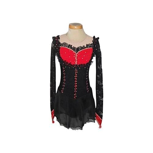 Custom Figure Ice Skating Dresses Adult With Spandex Graceful New Brand Figure Skating Competition Dress DR2595