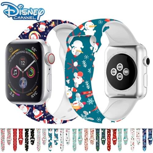 Disney Mickey Stitch Watch Band For Apple iWatch Strap 4 5 44mm 42mm For Apple Watch Series 3 Band Bracelet 3 2 1 40mm 38mm Gift