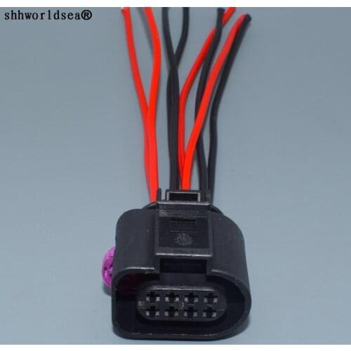Shhworldsea 8 Pin 1J0 973 714 1.5mm Auto Waterproof Connector Car Radar Gearbox Wiring Harness Socket 1J0973714 For VW Audi
