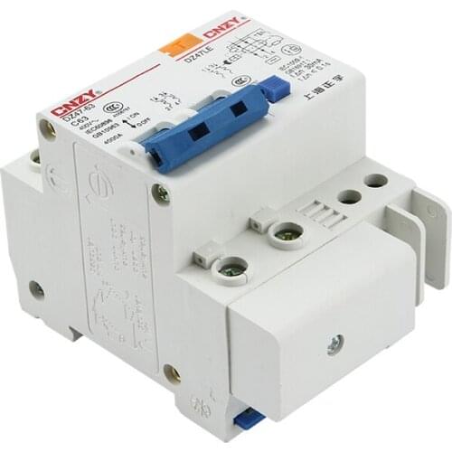 SPD Surge Protector Lightning Protector 2 Pole DZ47LE Circuit Breakers RCBO RCCB MCB RCD 16A 20A 25A 32A 40A 50A 63A DZ47LE