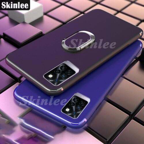 Skinlee Case For Infinix Note 10 Pro Thin Back Matte With Magnetic Attraction Ring Soft Cover For Infinix Note10 Pro Case
