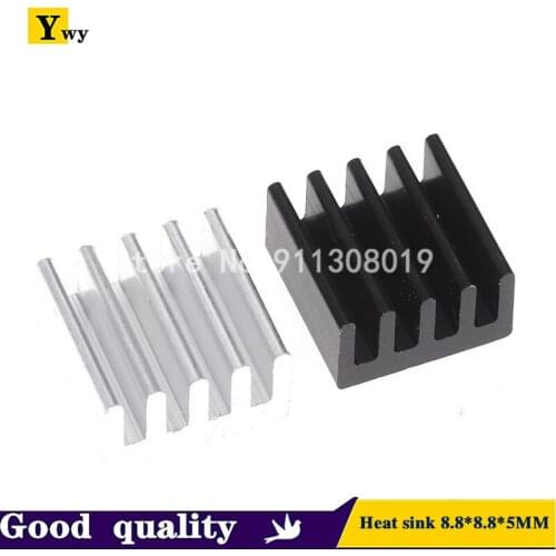 10 pcs 8.8*8.8*5mm Heatsink Radiator Cooling Fin Aluminum Heat Sink for Raspberry Pi, Chip, LED, Power IC Transistor, Module PBC