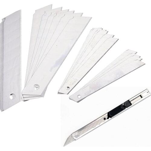 10Pcs/lot Stainless Steel Refill Blades Replaceable Blades Cutting Blades For Utility Knife 9/18mm