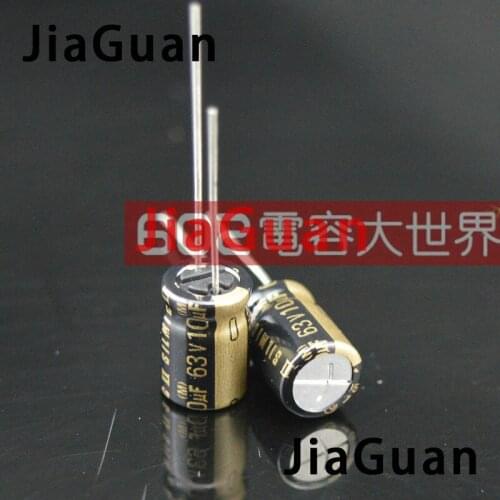 10PCS NEW ELNA RFS SILMIC II 63V10UF 8X12MM SILMICII 10UF 63V hot sale SILMIC2 10uf/63v audio Capacitor 63V 10uF
