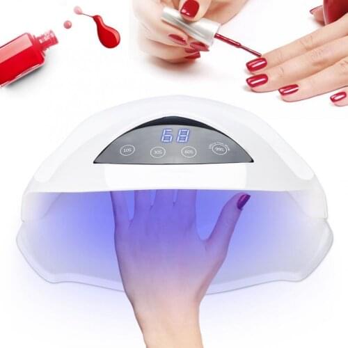 2 Types 72W UV LED Nail Dryers Timing LCD Display Sensor for Curing Gel Polish Nail Art Tools Uv Led Lamp