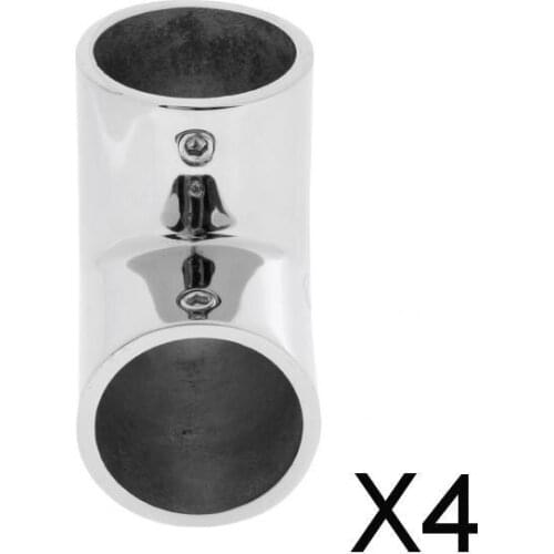 4x316 Stainless Steel Marine Boat Yacht Hand Rail Fitting 90 Degree Elbow 25mm