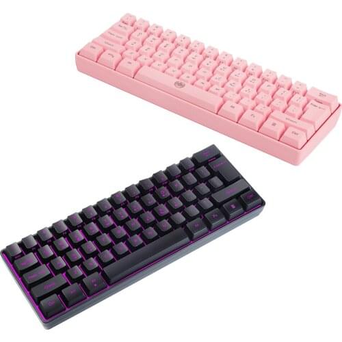 Bluetooth-compatible Keyboard 61 Keys RGB Backlit 2.4G Dual Mode Wireless Keyboard Gaming Computer for Gamer PC Laptop