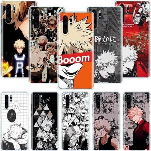 My Hero Academia Bakugou Katsuki Phone Case For Huawei Honor 10 9 20 9X 8A 8X 8S 7A 7X Lite Pro 10i 20i Y5 Y6 Y7 Y9 2019 Cover C