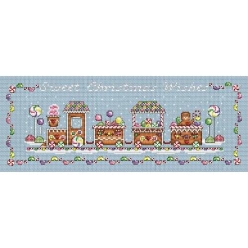 Dessert Train MM200406 cross stitch 11CT 18ct 14ct cotton thread embroidery DIY handmade needlework