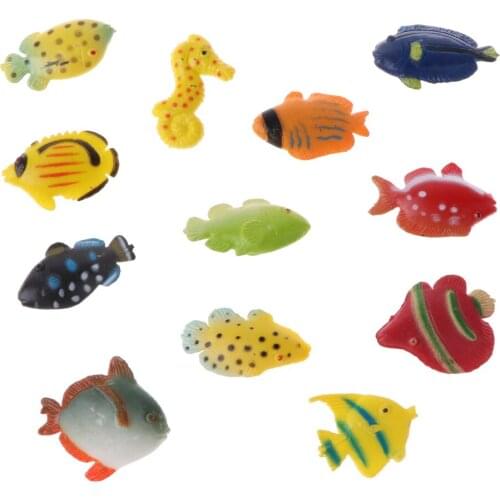 12-piece Plastic Wild / Farm / Marine Animal Models Kids Educational Toy Party Bag Fillers Toys Set for Children