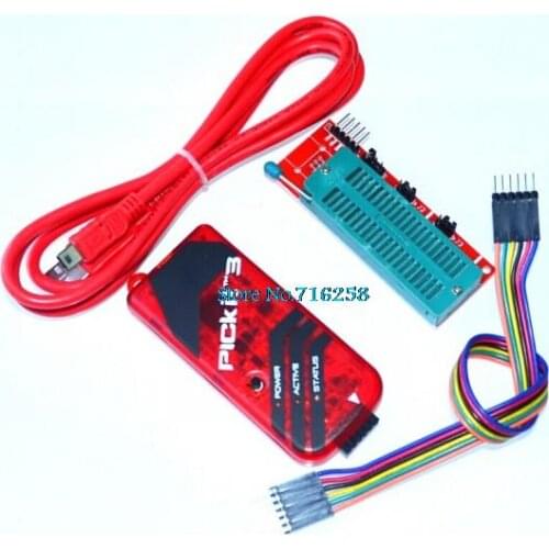KIT3 PICKIT 3 PICKIT3 Programmer + PIC ICD2 PICKit 2 PICKIT 3 Programming Adapter Universal Programmer Seat