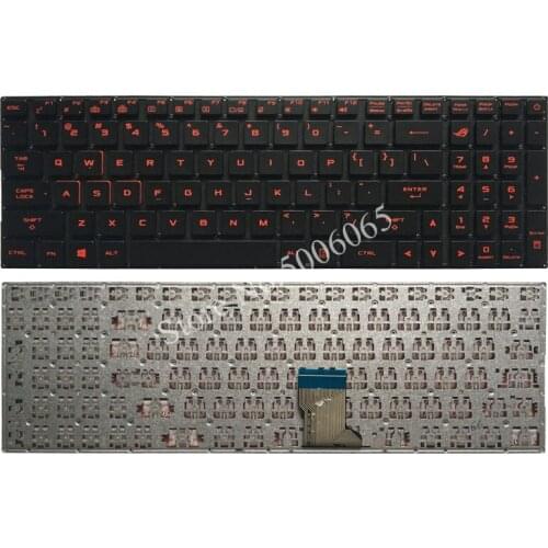 US Laptop keyboard for Asus GL502 GL502V GL502VM GL502VT GL502VY red English no backlit keyboard