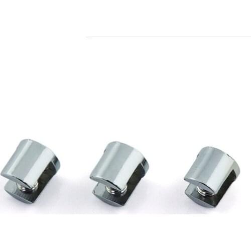 4Pcs Glass Plated Brackets Zinc Chrome Alloy Shelf Holder Support Clamp 5-8mm