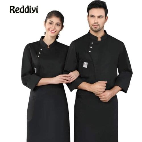 Kitchen Chef Uniform Bakery Food Short Sleeve Breathable Cook Wear Chef Jacket Wholesale Unisex Chef clothing Kitchen uniform