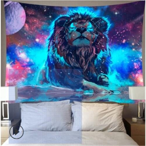 Mandala Square Wall Hanging Tapestry Rug Throw Yoga Rug For Home Bedroom Decor Night Moon Wall Carpet Tapestry