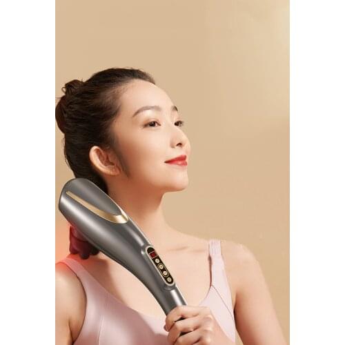 Dolphin massage device stick electric hand-held hammer shoulder neck beating cervical vertebra waist body meridians back vibrati