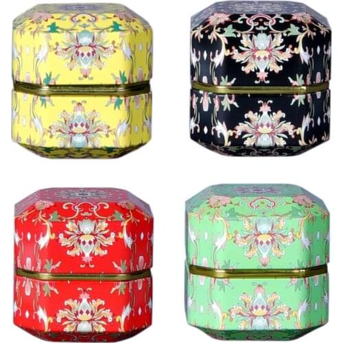 Retro Diamond Shape Mini Tin Tea Coffee Candy Storage Box Metal Case Wedding Party Favor Organizer Container