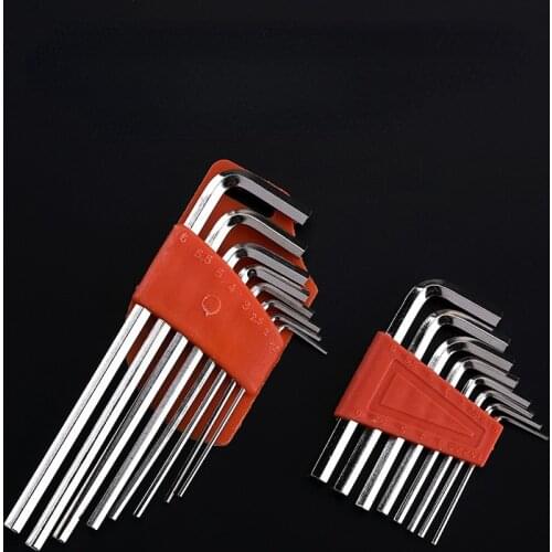 Hexagonal Wrench Set with Lengthened Plum Blossom Pozi Head 6-point Screwdriver and Hexagonal Universal Wrench