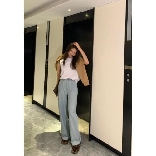 Garbociaga Casual Floor-mopping Jeans