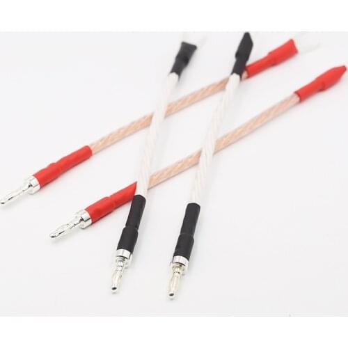 Preffair JUMPER LINKS Performance Speaker Cable 4 x 20cm Banana Plugs - Spades