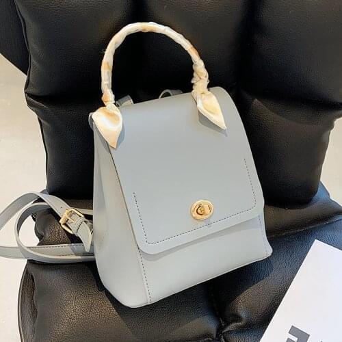 Backpack Female Handbag Purse Student School Bag Women Designer Soft Women Bag Ladies Ribbon Fashion 2021 New Trend PU Leather