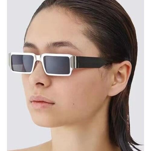 Vintage Fashion Square Sunglasses Women Men 2021 Luxury Brand Designer Travel Metal Small Frame Sun Glasses For Female Shades