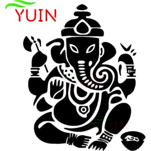 Elephant Buddha Indian Fashion Car Sticker Personalized Body Decoration PVC Waterproof Decals Can Be Customized Color