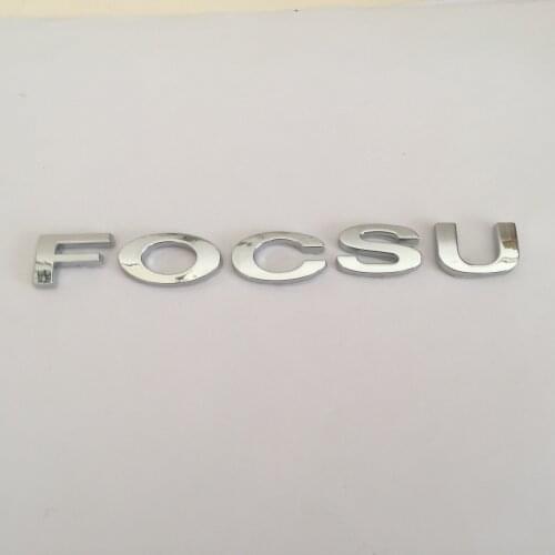 1pcs ABS F-ocus car Letter Rear trunk Decals Emblem badge sticker Decal Car styling auto Accessories