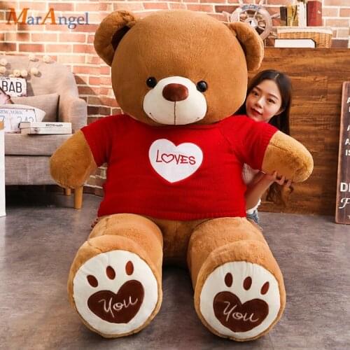 1pc 80/100cm Cute Staffed Teddy Bear Plush Toys for Children Fat Cartoon Animal Soft Doll Kids Birthday Gift Lovely Present