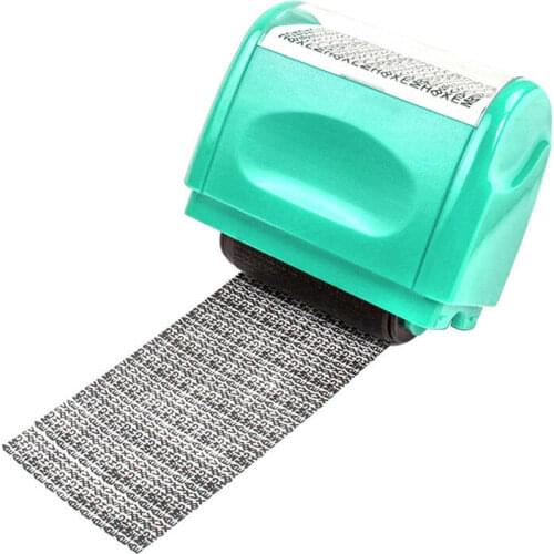 1pcs Messy Word Identity Privacy Information Protection Confidentiality Roller Transparent Stamp For DIY Scrapbooking Stamp