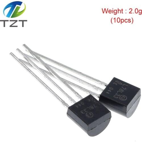 10PCS L78L33ACZ TO-92 78L33 L78L33 TO92 L78L33A 3.3V Voltage Regulator