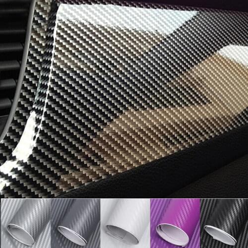 127cm*10cm 3D Carbon Fiber Car Sticker Wrapping Vinyl Film Motorcycle Tablet Stickers Auto Decorative Decals DIY Car Accessories