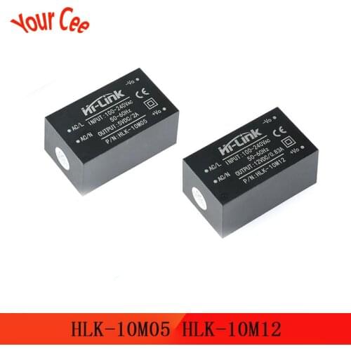 AC-DC Mini Isolation Switch Power Supply Module 220V to 5V/12V HLK-10M05 HLK-10M12 For Smart Home Switch Power Module HLK 10M