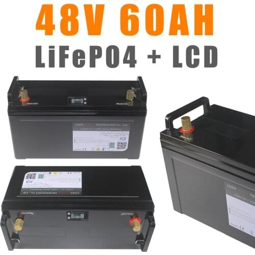 48V LiFePO4 Battery IP68 Waterproof With LCD Deep cycle 48V 20AH LiFePO4