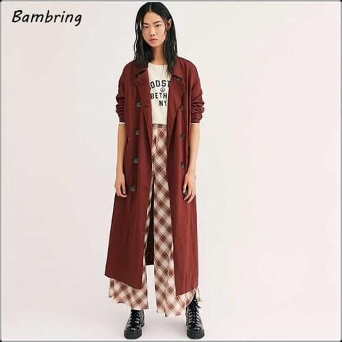 Bambring Women's Trench Coats
