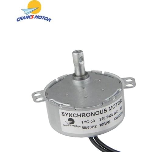 CHANCS TYC-50 Synchronous Motor 220V 10-12RPM CW/CCW Torque 1.5Kg.cm 4Watt