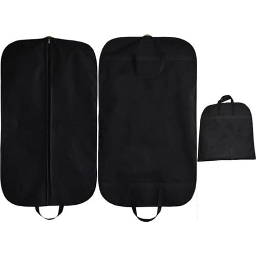 Black Travel Suit Carry On Hanging Garment Bag for Travel Business Full Zipper Washable Suit Protector Cover Clothes Storage Bag