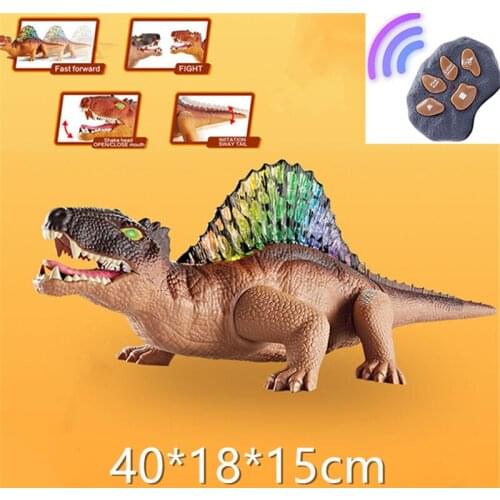 Dinosaur Toys Electric Remote Control Animal Model Walking Roar LED Light Kids Games Children Birthday Boys Gifts