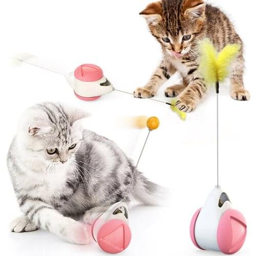 Cat Toy Balanced Swing Car Cat Toys Interactive Tumblers Swing Toys Non-electric Cat Chasing Toy Pet Products