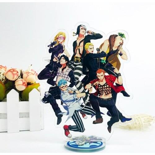 JoJos Bizarre Adventure Josuke Koichi Okuyasu Jotaro Acrylic Stand Figure Desktop Decoration Collection Model Toy Cosplay Doll