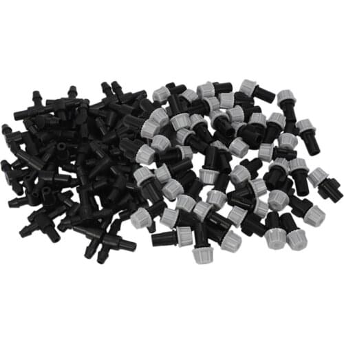 100Pcs(50 Pairs)Garden Irrigation Kit Adjustable Atomization Dripper Atomization Connection Tee Joint Water Irrigation Drip Irri