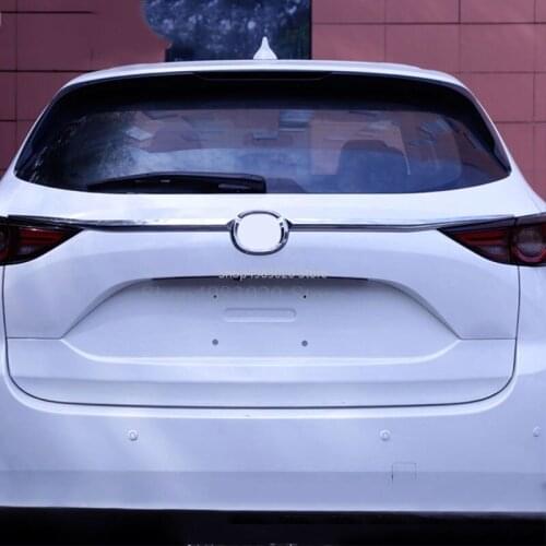 ABS matte For Mazda CX-5 CX5 2017 2018 2019 ABS Chrome Car Tailgate Trunk decoration strip Exterior Trim Accessories car Styling