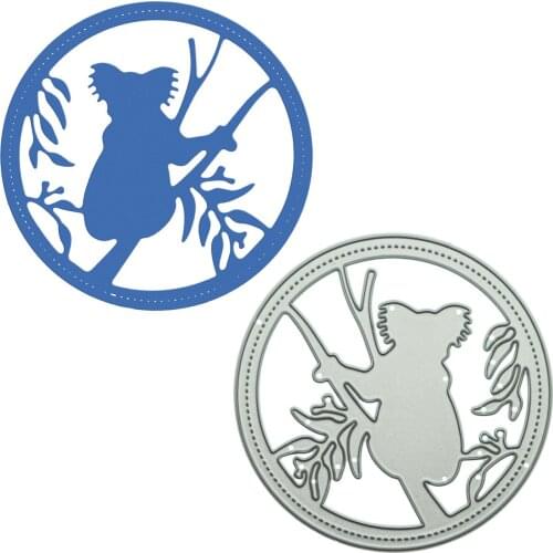 Koala Bear Pattern Metal Cutting Dies Handcraft DIY Memory Card Diary Book Scrapbooking Decorative Craft Paper Cutter Mold