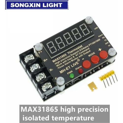 MAX31865 Temperature Measurement Module Collector High Precision PT100 PT1000 Serial Port Host Computer For Ardunio/STM32/PI