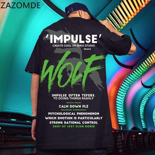 ZAZOMDE summer personality creative printing mens 2021 pure cotton black couples short T-shirt comfortable and breatha