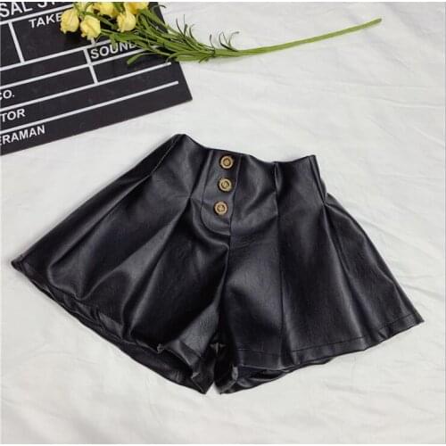 2019 new wholesale girls leather shorts autumn winter fashion girls shorts 2-7t C238