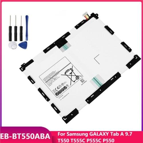Original Tablet Battery EB-BT550ABA For Samsung GALAXY Tab A 9.7 T550 T555C P555C P550 EB-BT550ABE Replacement Batteries 6150mAh