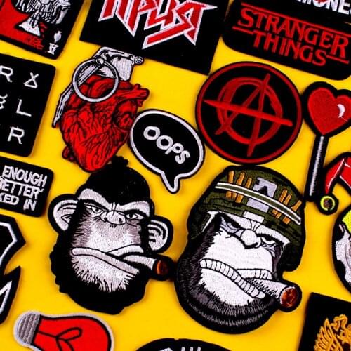 Embroidery Poker Patch Appliques For Clothing Iron On Patches For Clothes Punk Patch Diy Embroidered Patches On Clothes Badges